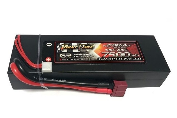 Акумулятор Giant Power G2.0 Li-Pol 7500mAh 7.4V 2S 100C Hardcase 25x46x139 T-Plug (DLC-2S7500XTH-T) фото №1