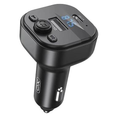 FM модулятор XO BCC18 USB-A OTG/USB-C Черный (BCC18.black) фото №1
