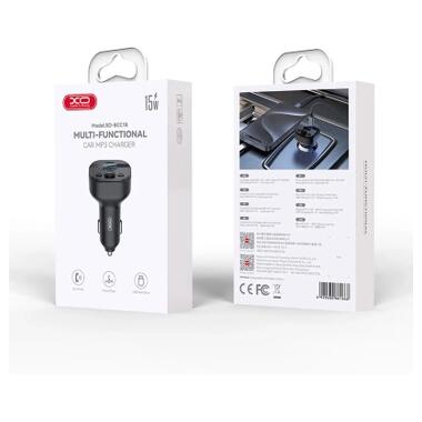 FM модулятор XO BCC18 USB-A OTG/USB-C Черный (BCC18.black) фото №4