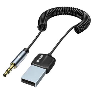 Bluetooth трансмиттер Essager Lingfeng Bluetooth 5.0 Aux Adapter Car Wireless Receiver USB фото №2