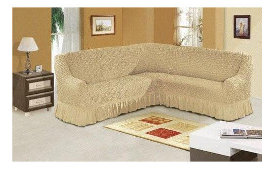 Чехол на угловой диван с юбкой Evibu 50036 Home Collection фото №1