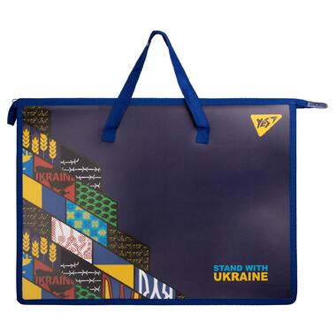 Папка портфель YES А3 з тканинними ручками Stand with Ukraine (492200) фото №1