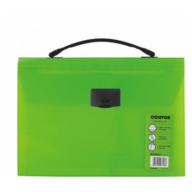 Пластиковий портфель Comix FC на 1 відділення зелений Colevor (A7613-G) фото №1