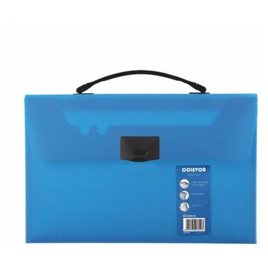 Портфель пластиковий Comix FC на 1 відділення синій Colevor (A7613-BL) фото №1