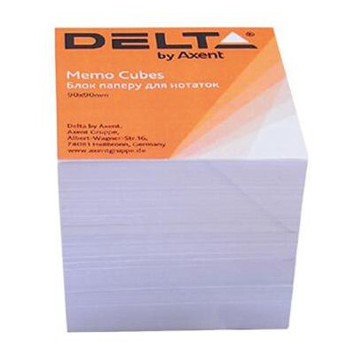 Папір для нотаток Delta by Axent білий 90Х90Х80 мм unglued (D8005) фото №1
