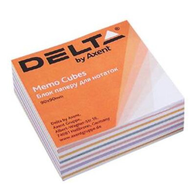 Папір для нотаток Delta by Axent MIX 90Х90Х30мм, glued (D8014) фото №1