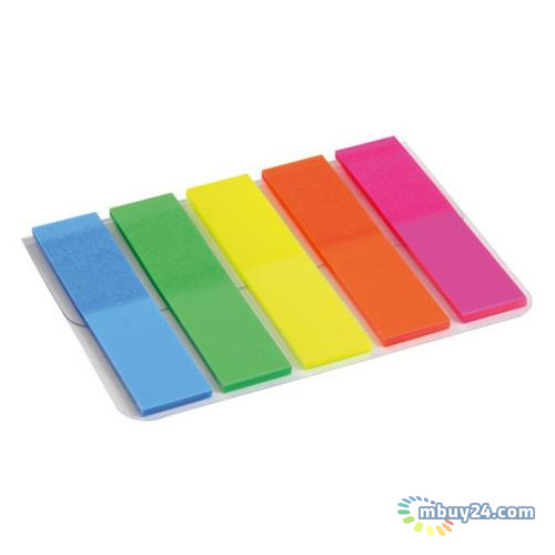 Стикер-закладка Axent Plastic Bookmarks 5х12х50 мм 125 шт Neon colors (2440-01-А) фото №1