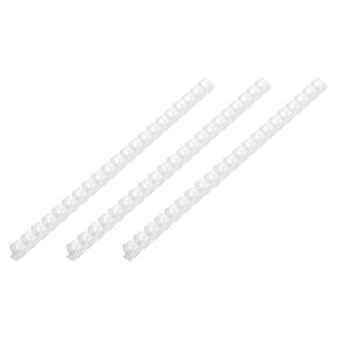 Пластикові пружини для біндеру 2E 08мм білі 100шт (2E-PL08-100WH) фото №1