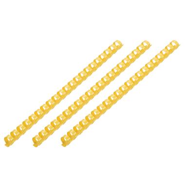 Пластикові пружини для біндеру 2E 10мм жовті 100шт (2E-PL10-100YL) фото №1