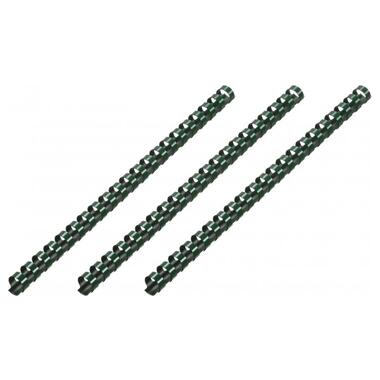 Пластикові пружини для біндеру 2E 19мм темно-зелені 100шт (2E-PL19-100DGR) фото №1