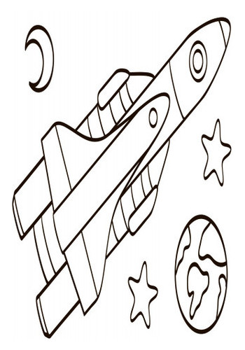 Водне забарвлення Ranok Creative Літаки космос рус (734014) фото №6