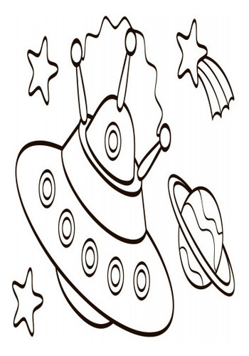 Водне забарвлення Ranok Creative Літаки космос рус (734014) фото №2