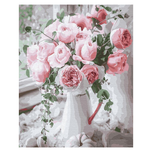 Картина за номерами Brushme Букет ніжних троянд (GX29390) фото №1