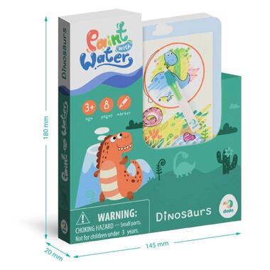 Набір водних розмальовок DoDo Toys Динозаври 300310 з маркером для води  фото №6
