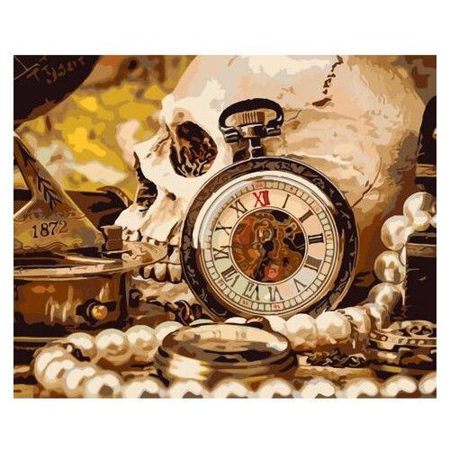 Картина за номерами Оптифрост Старовинний годинник (0051) фото №1