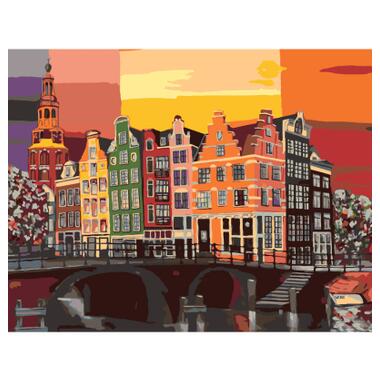 Картина за номерами Rosa Start Colorful Amsterdam 35 х 45 см (4823098538509) фото №1