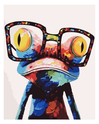 Картина за номерами Strateg Жабеня в окулярах (VA-2112) фото №1