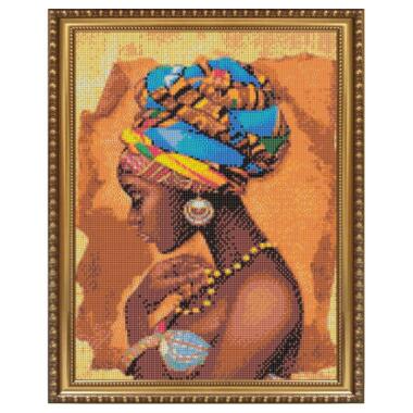 Картина за номерами Santi Африканська краса 40*50см алмазна мозаїка (954092) фото №3