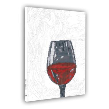 Картина за номерами з алмазною мозаїкою SANTI Дівчина та вино 40*50 см (954679) фото №2