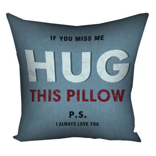Наволочка для подушки 30х30 см If you miss me hug this pillow 3N_19L016 фото №2