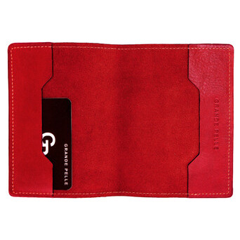 Обкладинка на паспорт Grande Pelle. Червона (GP-252660) фото №2