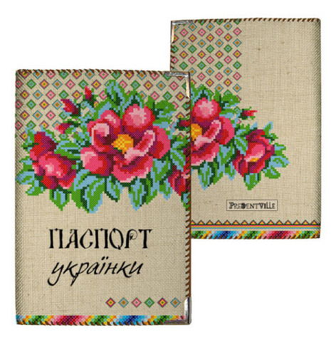 Обложка на паспорт Українки PD_15UKR004_BR фото №1