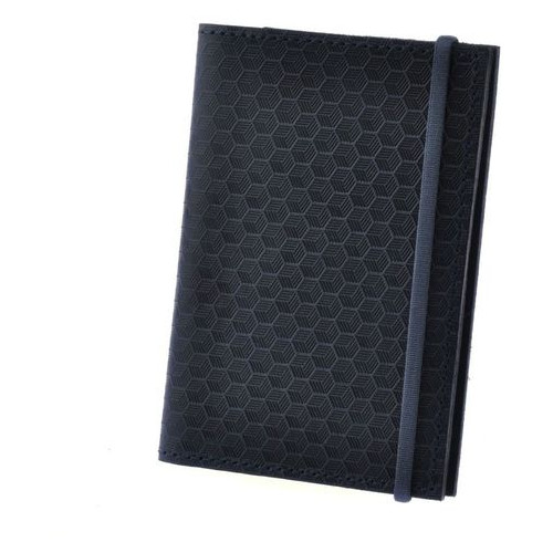 Чоловічі шкіряні обкладинки для паспорта 2.0 Карбон синій Blank Note BN-OP-2-nn-karbon фото №1