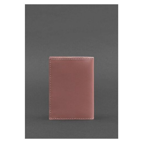 Шкіряна обкладинка для паспорта 1.2 рожева BlankNote (BN-OP-1-2-pink-peach) фото №4