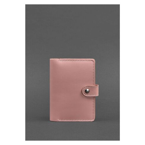 Шкіряна обкладинка для паспорта 3.0 рожева BlankNote (BN-OP-3-pink-peach) фото №1