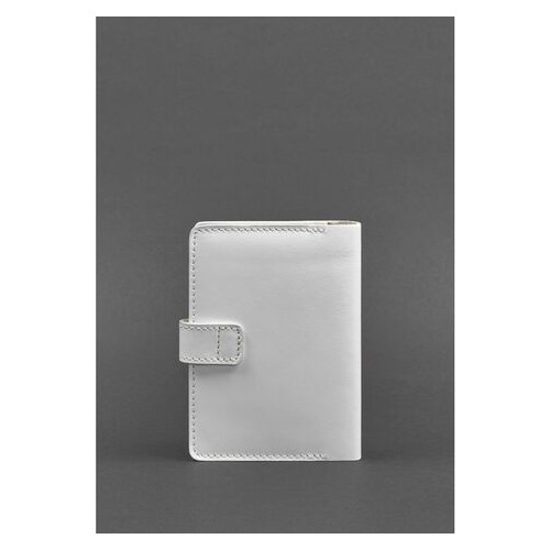 Шкіряна обкладинка для паспорта 3.0 біла BlankNote (BN-OP-3-light) фото №4