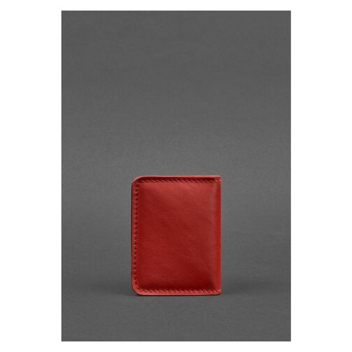 Жіноча шкіряна обкладинка для ID-паспорта та водійських прав 4.0 червона BlankNote (BN-KK-4-red) фото №4