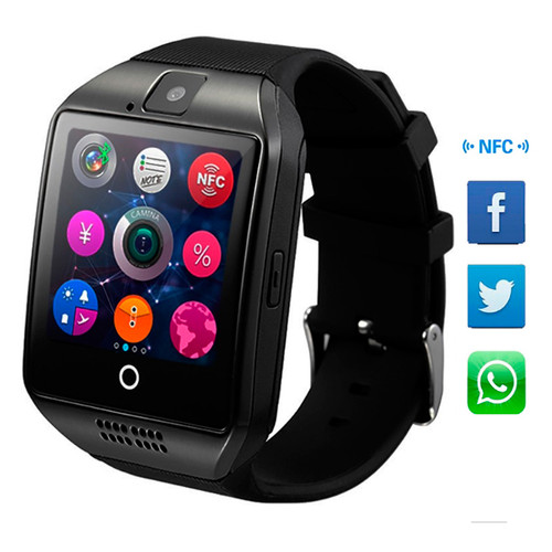 Смарт-годинник з сім-картою Smart Q18 UWatch 5041 NFC Black фото №7