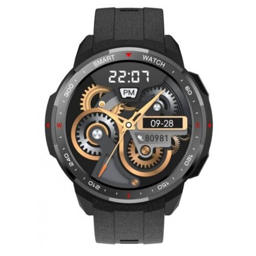 Смарт-годинник Uwatch MT12 Black із вбудованою пам'яттю 8GB та можливістю підключення блютуз навушників фото №1