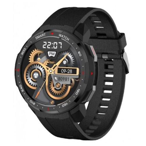 Смарт-годинник Uwatch MT12 Black із вбудованою пам'яттю 8GB та можливістю підключення блютуз навушників фото №2