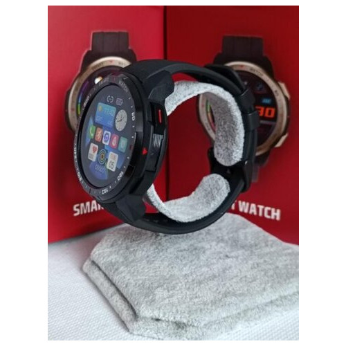 Смарт-годинник Uwatch MT12 Black із вбудованою пам'яттю 8GB та можливістю підключення блютуз навушників фото №9
