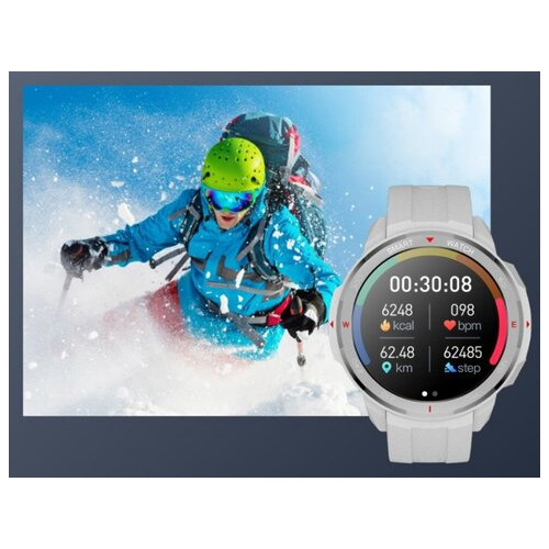 Смарт-годинник Uwatch MT12 White з вбудованою пам'яттю 8GB та можливістю підключення блютуз навушників фото №4
