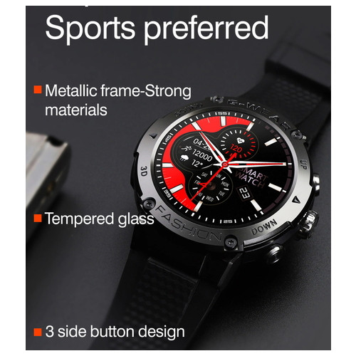 Смарт годинник Smart Sport G-Wear Black фото №3