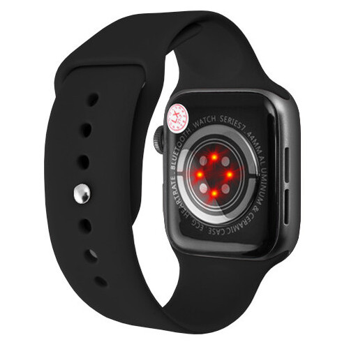 Смарт-годинник Apl Watch Series 6 HW22+ PLUS Hi Watch 44mm Aluminium беспроводная зарядка black (8534) фото №5