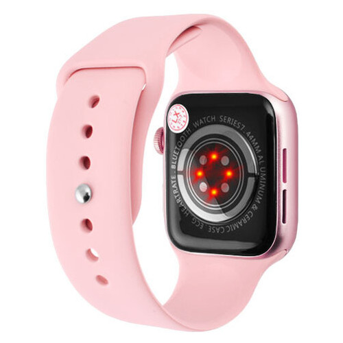 Смарт-годинник Apl Watch Series 6 HW22+ PLUS Hi Watch 44mm Aluminium беспроводная зарядка pink (8623) фото №5