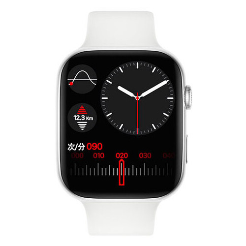 Смарт-годинник Apl Watch Series 6 M442 44mm Aluminium беспроводная зарядка 2 ремешка white (8109) фото №3