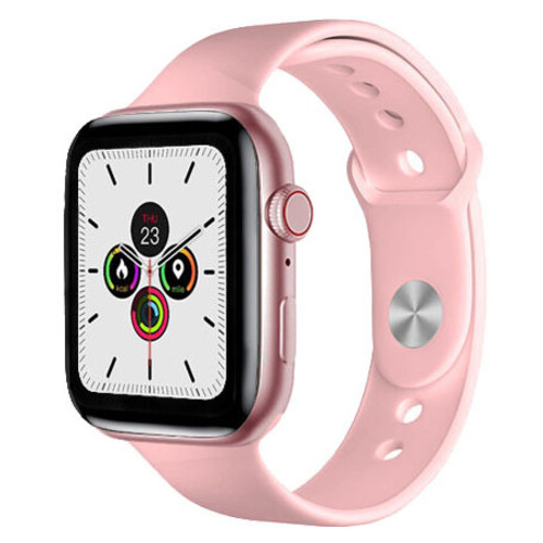 Смарт-годинник Apl Watch Series 7  W78Pro 44mm Aluminium беспроводная зарядка pink (8223) фото №2