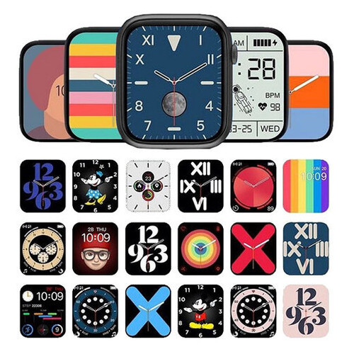 Смарт-годинник Apl Watch Series 7  W78Pro 44mm Aluminium беспроводная зарядка pink (8223) фото №3