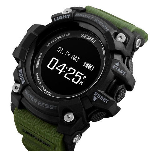 Чоловічий годинник Skmei 1188 Smart Watch Green and Black ( 5 bar) фото №6