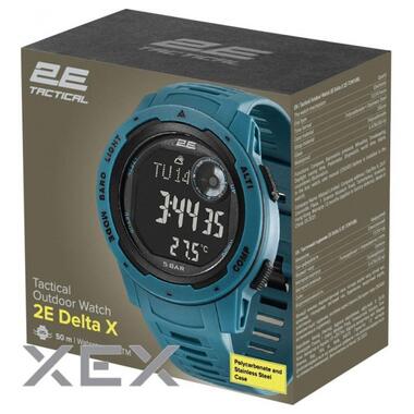 Тактичний годинник 2E Delta X Blue з компасом і крокоміром (2E-TCW10BL) фото №7