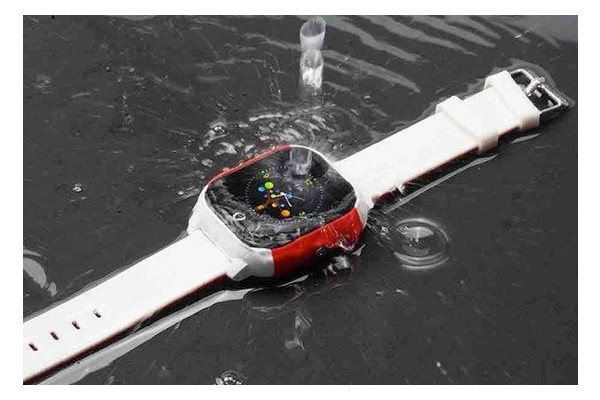 Дитячий телефон-годинник з GPS трекером GoGPS К23 білий з червоним (K23WHRD) фото №3