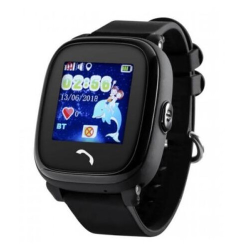 Детские телефон-часы с GPS трекером GOGPS ME K25 Черные (K25BK) фото №1
