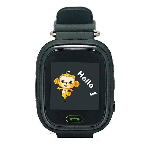 Дитячий телефон-годинник з GPS трекером GOGPS К04 Чорний (K04BK) фото №4