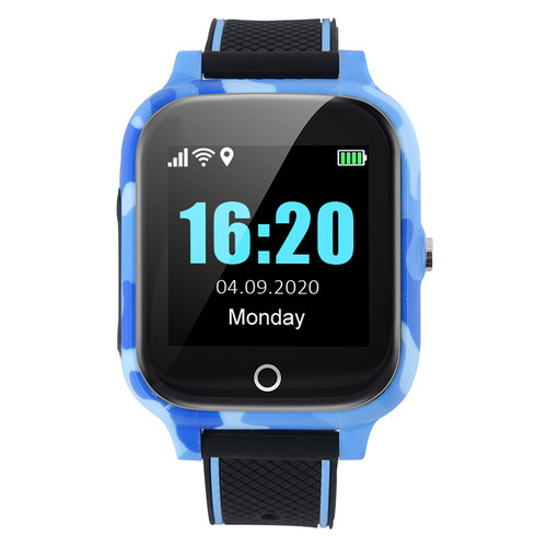 Телефон-годинник з GPS трекером GOGPS T01 Термометр синій (T01BL) фото №5