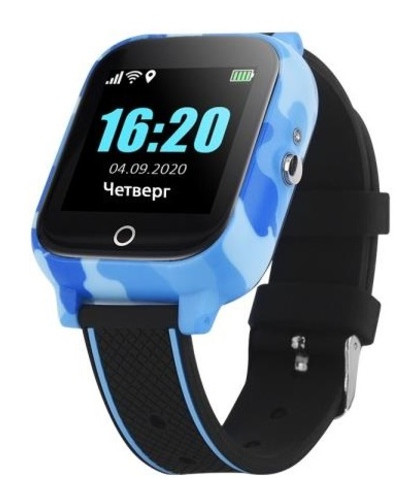 Телефон-годинник з GPS трекером GOGPS T01 Термометр синій (T01BL) фото №1
