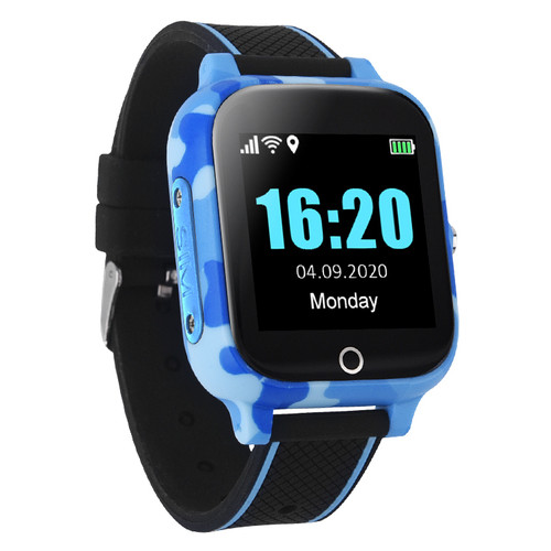 Телефон-годинник з GPS трекером GOGPS T01 Термометр синій (T01BL) фото №8